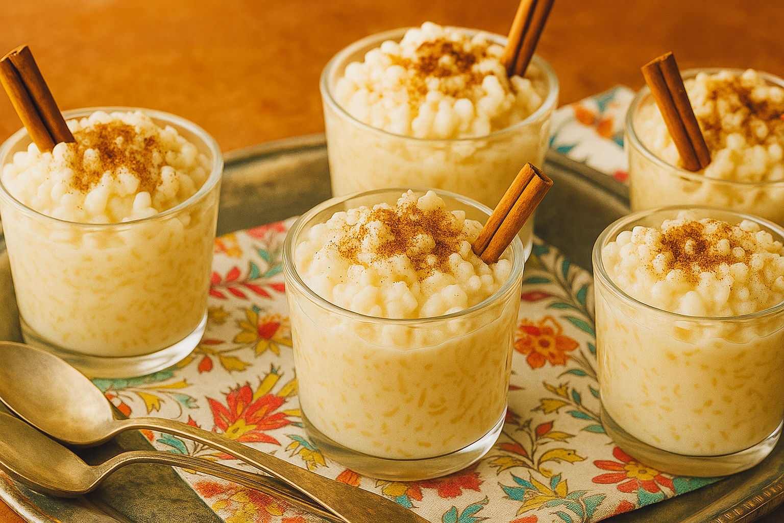 Creamy Mexican Rice Pudding with Condensed Milk